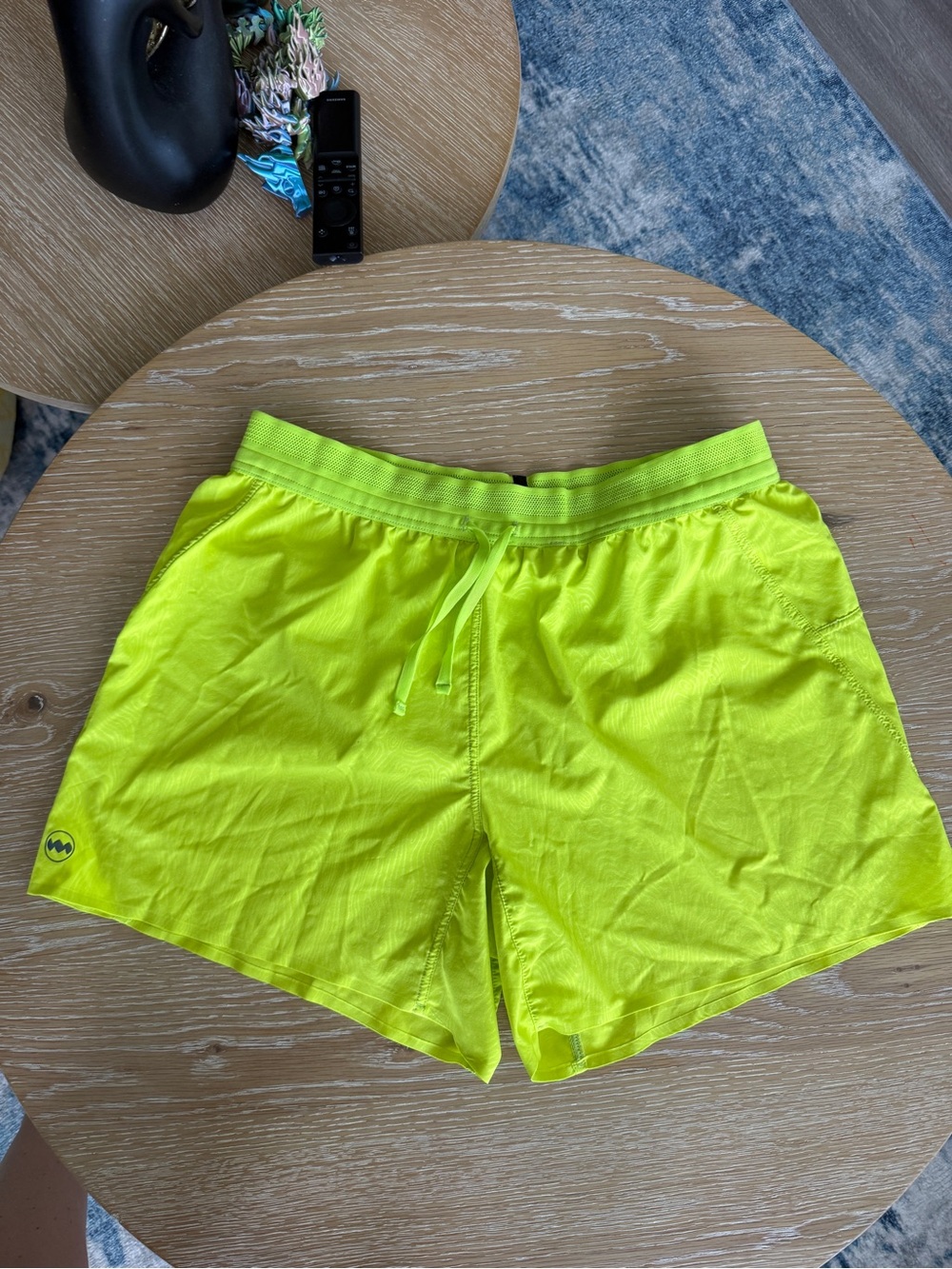 Janji Men's AFO Running Shorts Neon Yellow Lime Size м